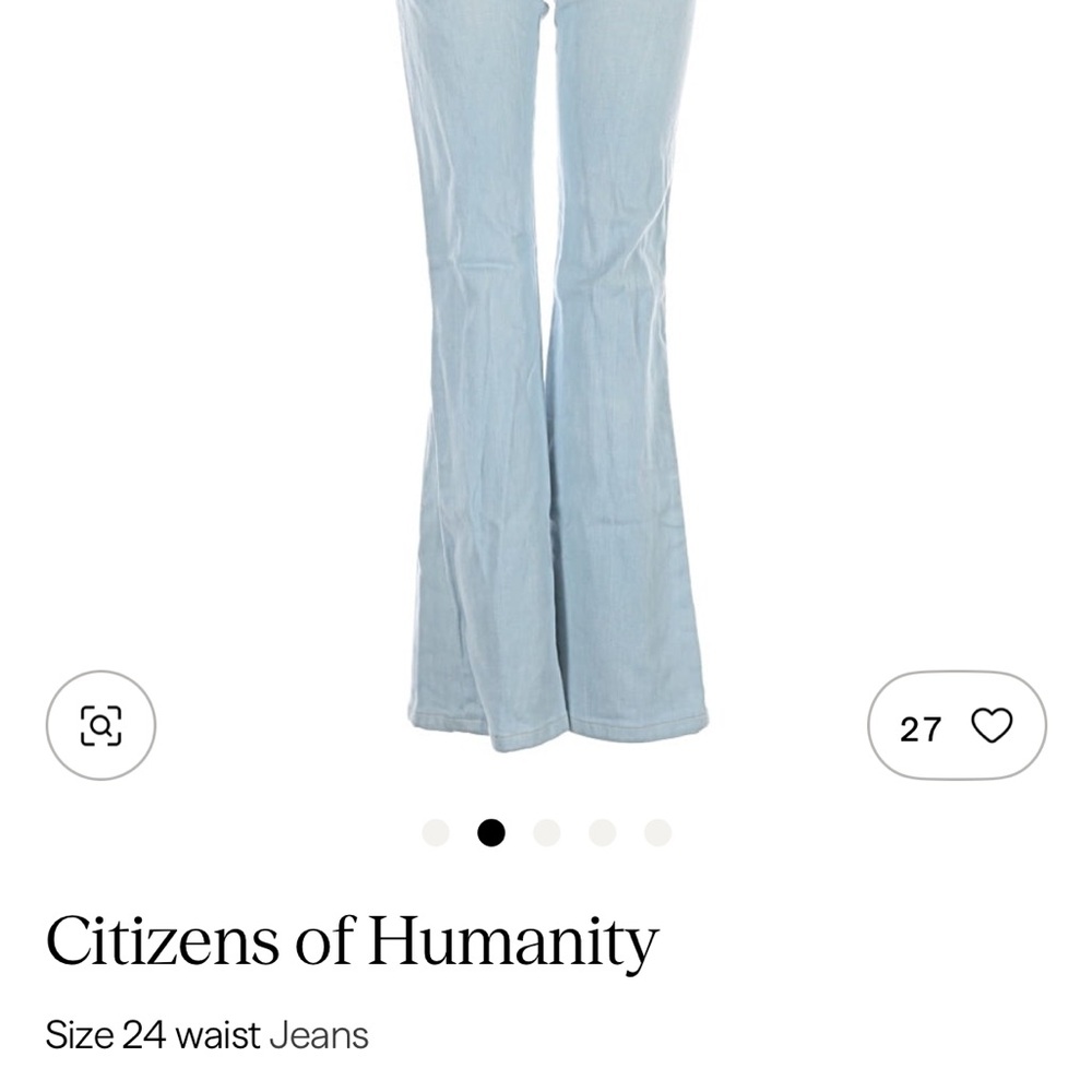 Citizens Of Humanity Light Blue Flare Jeans